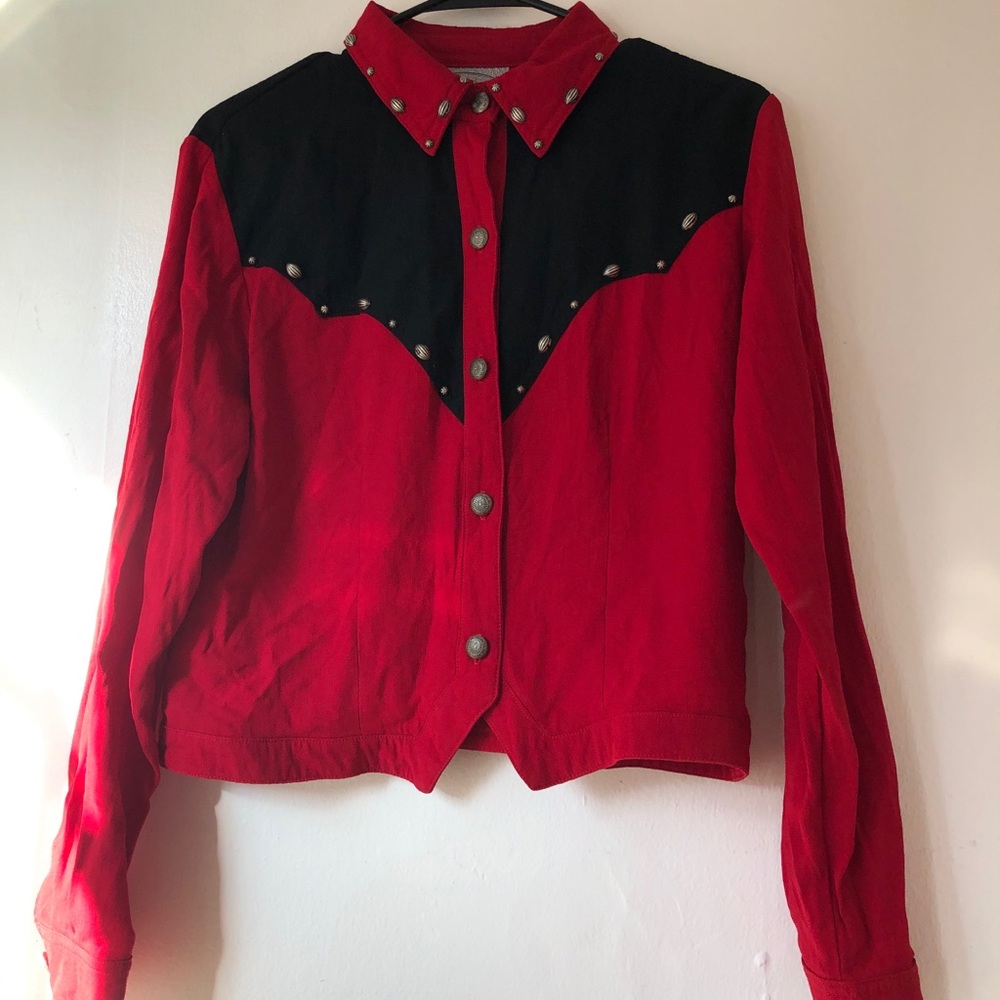 Western Cropped Button down